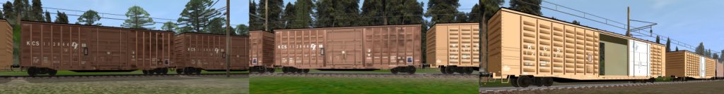 KCS Waffle-side Boxcars